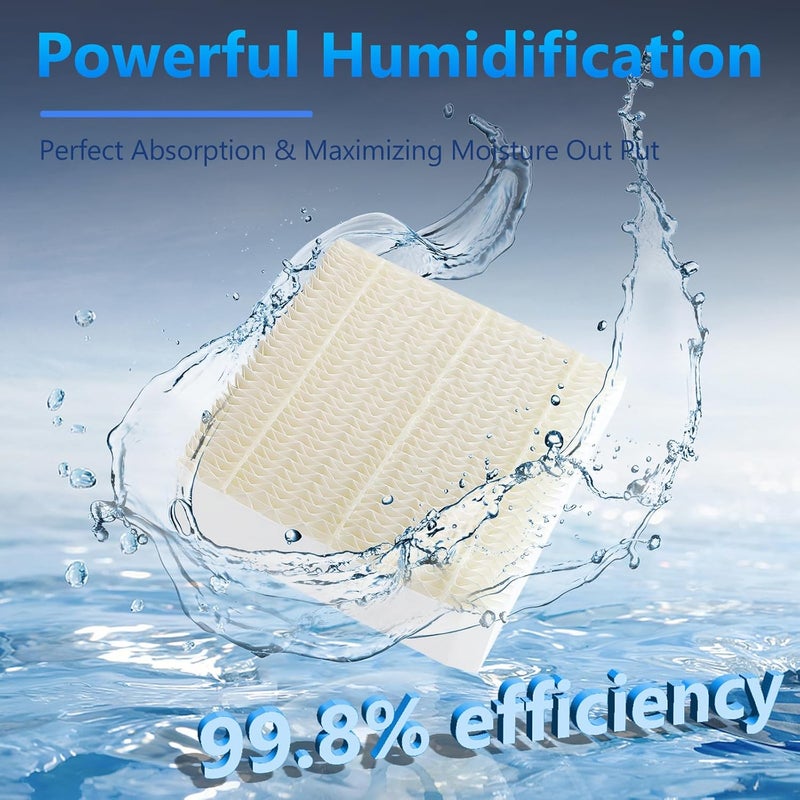 Funmit 1043 Super Humidifier Wick Filter (4 Pack) Replacement for Essick Air AIRCARE EP9500, EP9700, EP9800, EP9R500, EP9R800, 821000, 826000, 826800, 831000 Bemis Space Saver 800 8000 Humidifiers - Image 4